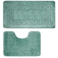 Коврик в ванную двойной  50х80 40х50 бирюзовый BANYOLIN CLASSIC----
