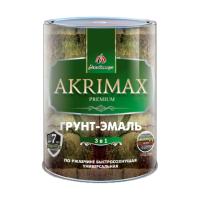 Грунт эмаль по ржавчине 3в1 белая  0,8кг глянец б/с 8ч Akrimax Premium