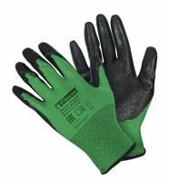 Перчатки садовые полиэстер(нитриловое покрытие) Садовод Fiberon