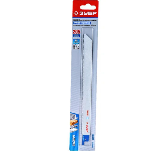 Полотно пильное для сабельной пилы по металлу S1122VF L200/225 Bimetal Зубр