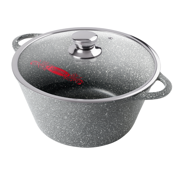 Кастрюля 5л с крышкой графит Горница(60)---