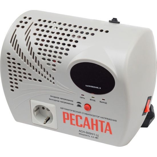 Стабилизатор   500Вт АСH-500Н/1-Ц Ресанта 5%(9)
