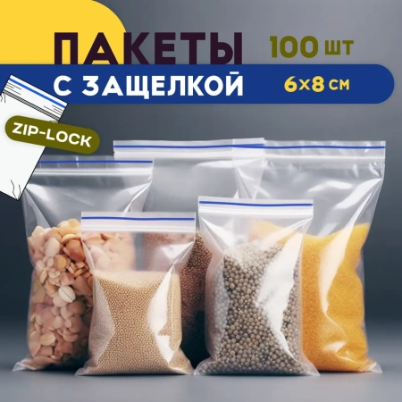 Пакет с защелкой  40х60мм Masterbag