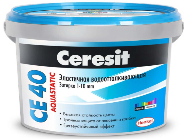 Затирка Ceresit СЕ40 серый 2кг Henkel(12)