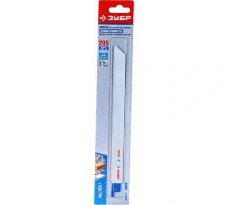 Полотно пильное для сабельной пилы по металлу S1122VF L200/225 Bimetal Зубр