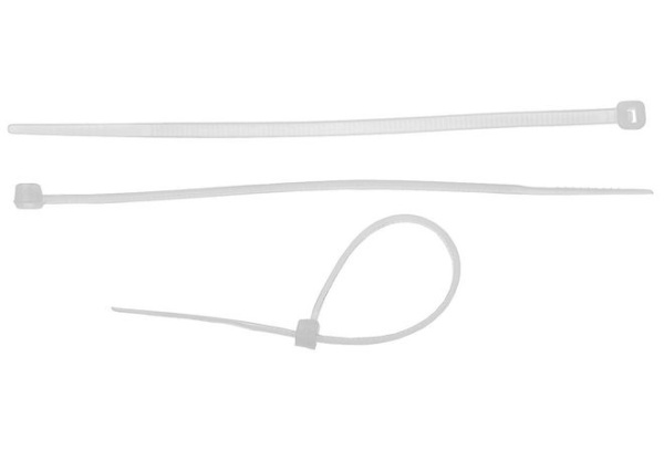 Хомут нейлоновый  2,5х200мм  50шт белый Зубр